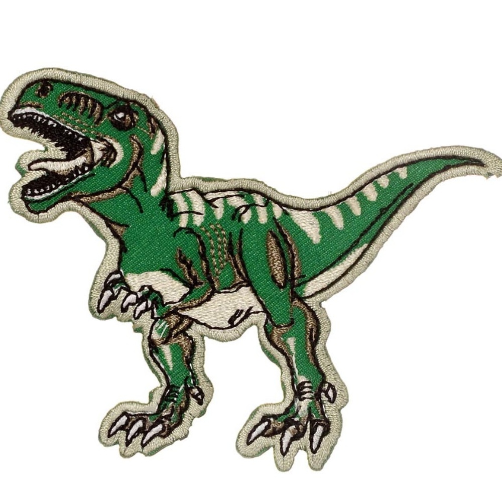 NEW Jurassic T-Rex Iron-on Patch Dinosaur Retro Jacket Bag Fun Unique Gift Dino